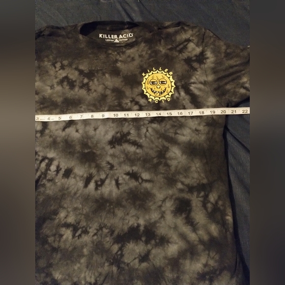 Killer Acid Tie-Dye T-Shirt with Sun Graphic Medium - Picture 6 of 7